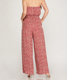 BLOOMING BABE JUMPSUIT - RED